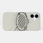 ヴィンテージな街の排水溝カバー iPhone 16ケース (裏面横)