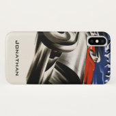 ヴィンテージな輸送、スポーツレーシングカーのレース Case-Mate iPhoneケース (裏面(横))