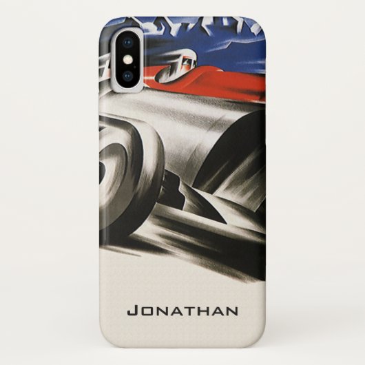 ヴィンテージな輸送、スポーツレーシングカーのレース Case-Mate iPhoneケース (裏面)