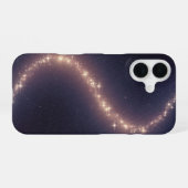ヴィンテージな銀河の道 iPhone 16ケース (裏面横)