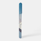 ヴィンテージな雪山の峰々 iPhone 16ケース (右側面)