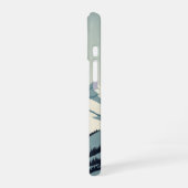 ヴィンテージな雪山の峰々 iPhone 16ケース (左側面)
