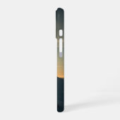 ヴィンテージな雪山の峰 iPhone 16ケース (左側面)