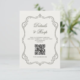 ヴィンテージな高級感漂うエレガントな結婚式の詳細とRSVP