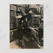 ヴィンテージな魔女の読書 ポストカード (正面)