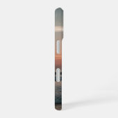 ヴィンテージな黄昏時のオーシャンホライズン iPhone 16ケース (右側面)