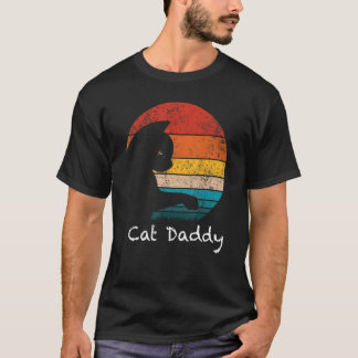 ヴィンテージな80年代風猫好きのためのレトロなデザイン Tシャツ