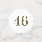 ヴィンテージによってはカスタムな年及び文字のテーブルの紙吹雪が開花します コンフェッティ (スモール正面)