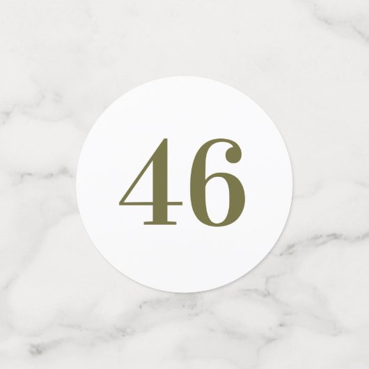 ヴィンテージによってはカスタムな年及び文字のテーブルの紙吹雪が開花します コンフェッティ (スモール正面)