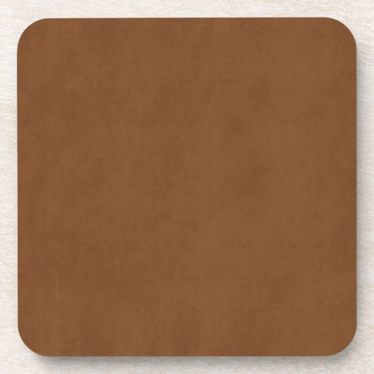 ヴィンテージによって日焼けさせる革ブラウンの羊皮紙のテンプレート コースター (正面)