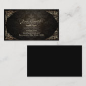 ヴィンテージによって組み立てられる暗いダマスク織の数学の個人教師 名刺 (正面/裏面)