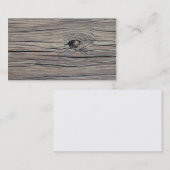 ヴィンテージによって風化させる木製の背景-古い木 名刺 (正面/裏面)