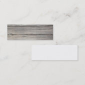 ヴィンテージによって風化させる木製の背景-古い板 スキニー名刺 (正面/裏面)