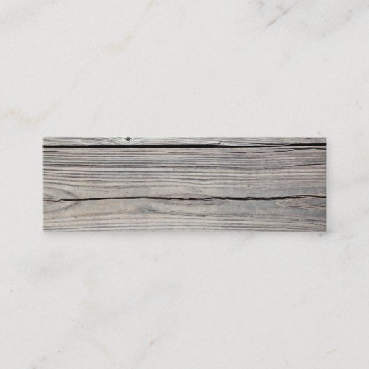 ヴィンテージによって風化させる木製の背景-古い板 スキニー名刺 (正面)