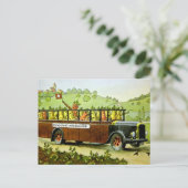 ヴィンテージにんじんバス葉書 ポストカード (スタンド正面)