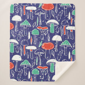 ヴィンテージにキノコ違うを入れる。秋v シェルパブランケット