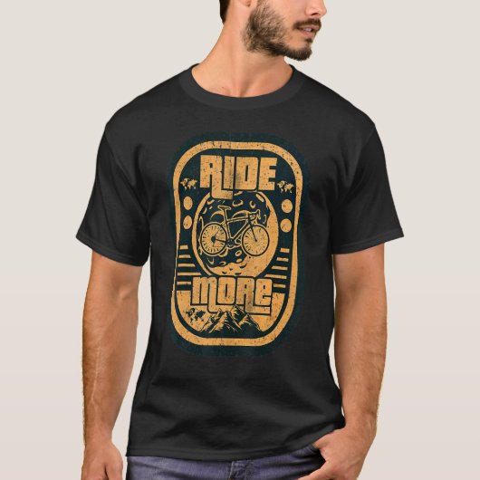 ヴィンテージに乗って自転車を増やす Tシャツ (正面)
