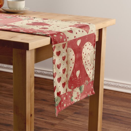 ヴィンテージに汚い ショートテーブルランナー (インサイチュ)