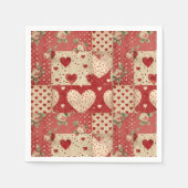 ヴィンテージに汚い スタンダードカクテルナプキン (正面)