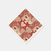 ヴィンテージに汚い スタンダードカクテルナプキン (角)