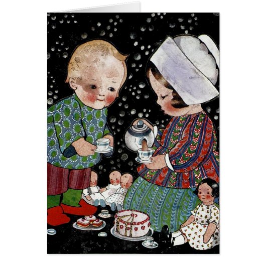 ヴィンテージに茶のふりをするパーティー (正面)