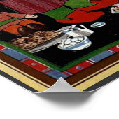 ヴィンテージに茶のふりをするパーティー ポスター (角)