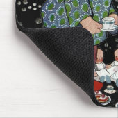 ヴィンテージに茶のふりをするパーティー マウスパッド (コーナー)