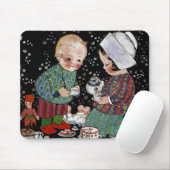 ヴィンテージに茶のふりをするパーティー マウスパッド (マウス)