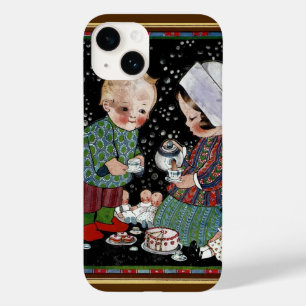 ヴィンテージに茶のふりをするパーティー Case-Mate iPhone 14ケース