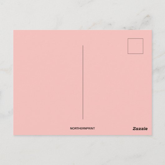 ヴィンテージに追われる強いウサギ ポストカード (裏面)