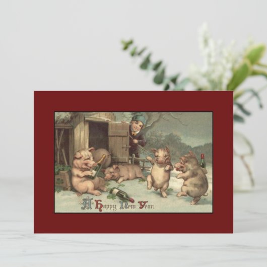 ヴィンテージに酔った豚が新年を迎える シーズンカード (スタンド正面)