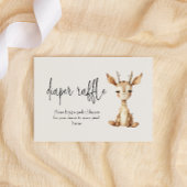 ヴィンテージぬれ肉赤ちゃんシャワーおむつラッフル ノートカード