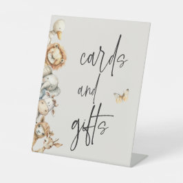 ヴィンテージぬれ肉赤ちゃんシャワーカードギフト 台座サイン