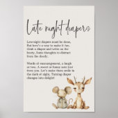 ヴィンテージぬれ肉赤ちゃんシャワー深夜おむつ ポスター (正面)