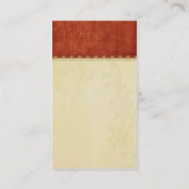 ヴィンテージのあずき色 名刺 (裏面)