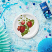 ヴィンテージのいちご ペーパープレート (パーティー)