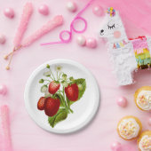 ヴィンテージのいちご ペーパープレート (パーティー)