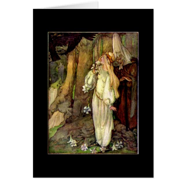 ヴィンテージのおとぎ話カード (正面)