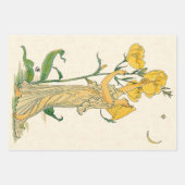 ヴィンテージのおとぎ話、イブニングプリムローズ、ウォルター・クレイン ラッピングペーパーシート (正面)