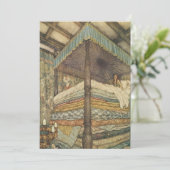 ヴィンテージのおとぎ話、プリンセスとエンドウ豆、エドマンド・ダュラック 招待状 (スタンド正面)