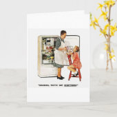 ヴィンテージのおばあさんとお母さんの日 カード (黄色い花)