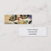 ヴィンテージのおもしろいのコラージュのテレホンカード コーリングカード (正面/裏面)