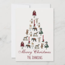 ヴィンテージのおもちゃで作られたクリスマスツリー