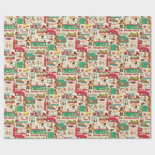 ヴィンテージのおもちゃの広告の包装紙 ラッピングペーパー (フラット)