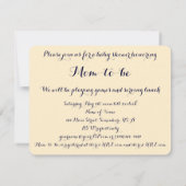 ヴィンテージのおもちゃ付きビーチの子ども、ベビーシャワー 招待状 (裏面)