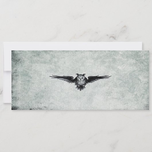 ヴィンテージのお化け屋敷のハローウィンパーティのチケットII 招待状 (裏面)