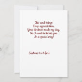 ヴィンテージのお礼 サンキューカード (裏面)