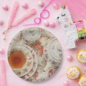 ヴィンテージのお茶会の使い捨て可能な紙皿 ペーパープレート (パーティー)