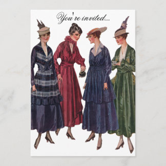 ヴィンテージのお茶会 招待状