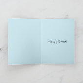 ヴィンテージのかわいい子供の幼児及びバニーウサギはカードを抱き締めます シーズンカード (内部)